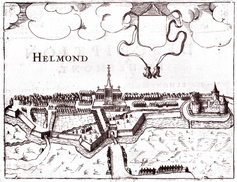 Gezicht op Helmond 1613 Guiccardini